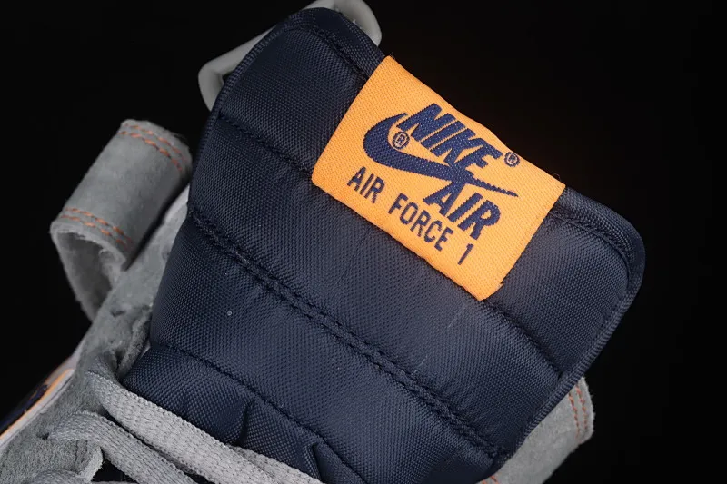 All categories Nk Air Force 1 Air Force series Nk Air Force 1 Mid Air Force mid-top Nk Air Force 1'07 Mid gray blue orange suede Air Force One mid-top casual sneakers CQ5059-203